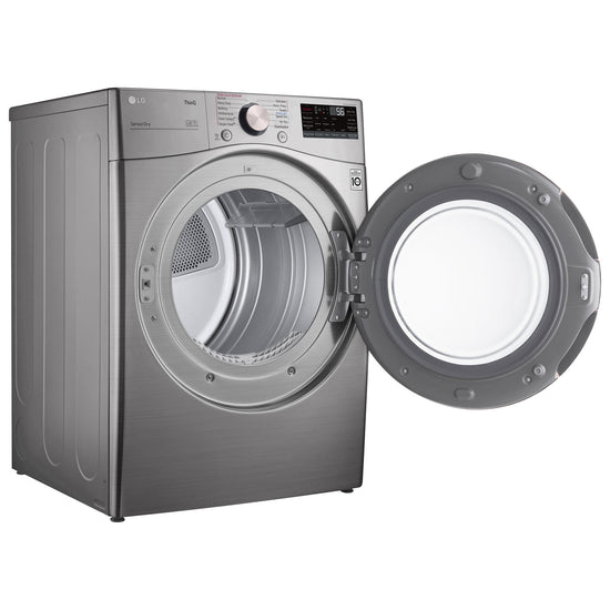 LG 7.4 Cu. Ft. Electric Steam Dryer, Graphite Steel - DLEX3850V
