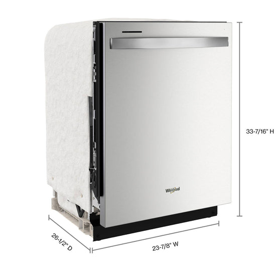 Whirlpool 24 Inch Built-In Dishwasher, Stainless Steel - WDT970SAKZ