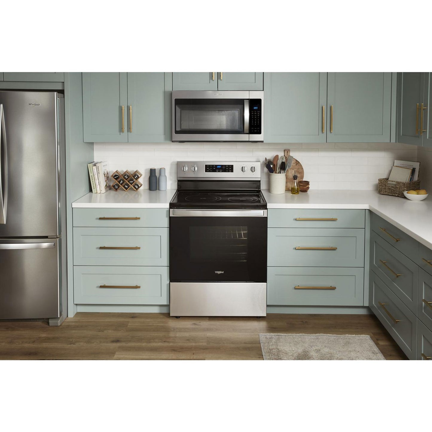 WHIRLPOOL 30" FREESTANDING ELECTRIC AIR FRY RANGE IN FINGERPRINT RESISTANT STAINLESS STEEL - YWFE550S0LZ