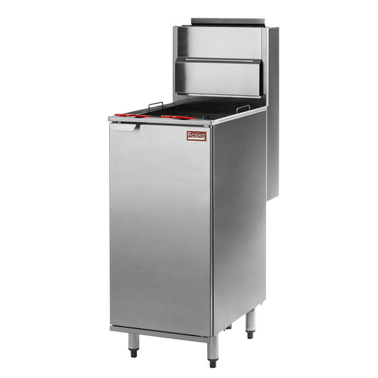 Rosko 42 lb. (23 L) Gas Floor Deep Fryer - RO-FFG-115-N