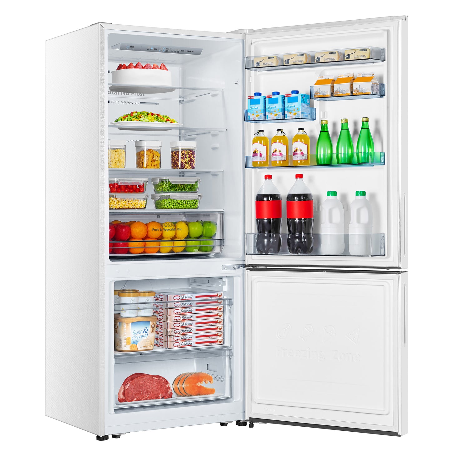 Hisense 14.7 cu. ft. White Bottom Mount Counter Depth Refrigerator - RB15A2CWE