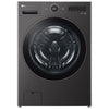LG 7.4 cu. ft. Vented Stackable SMART Electric Dryer, Black Steel - DLEX6500B