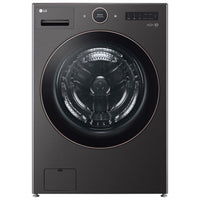 LG 7.4 cu. ft. Vented Stackable SMART Electric Dryer, Black Steel - DLEX6500B