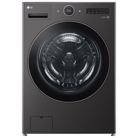 LG 7.4 cu. ft. Vented Stackable SMART Electric Dryer, Black Steel - DLEX6500B