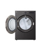 LG 7.4 cu. ft. Vented Stackable SMART Electric Dryer, Black Steel - DLEX6500B