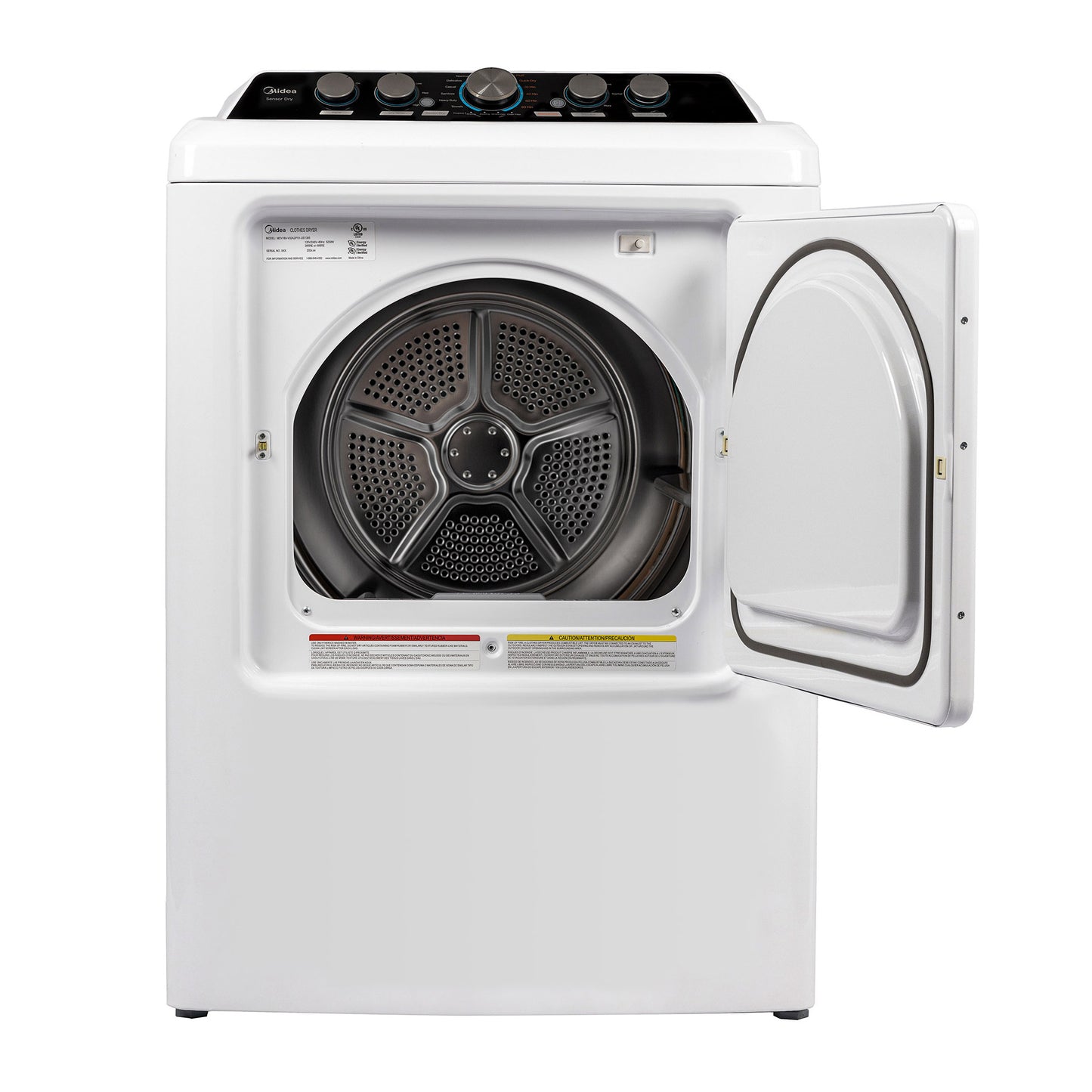 MIDEA 27 INCH ELECTRIC DRYER WITH 6.7 CU. FT. CAPACITY - MLE47C3AWW