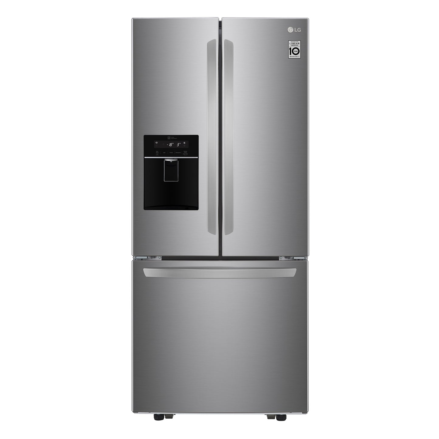 LG 30 in. 22 cu. ft. French Door Refrigerator, Stainless Steel - LCFS22EXS