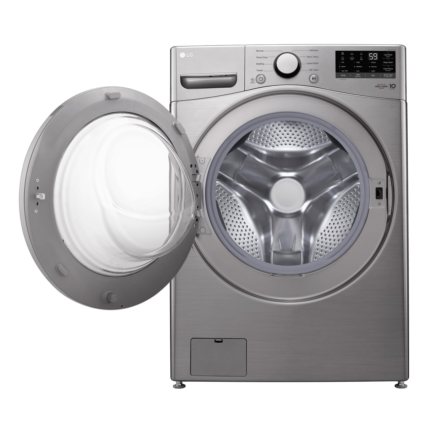 LG 5.2 cu. ft. Graphite Steel Ultra Large Capacity Front Load Washer - WM3400CV