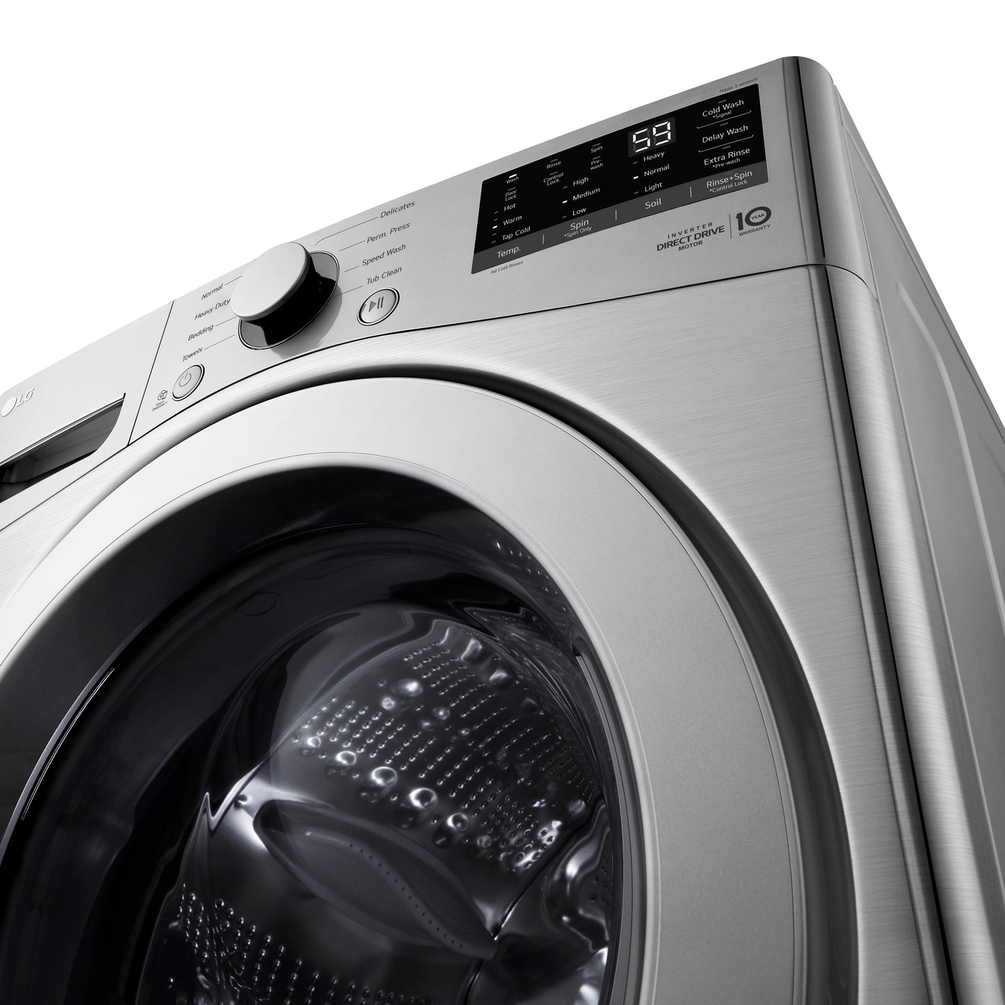 LG 5.2 CU. FT. GRAPHITE STEEL ULTRA LARGE CAPACITY FRONT LOAD WASHER WITH 6MOTION TECHNOLOGY - WM3400CV