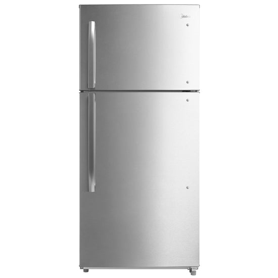 Midea 30 Inch 18 cu. ft. Top Mount Refrigerator, Stainless Steel - MRT18B2ASL