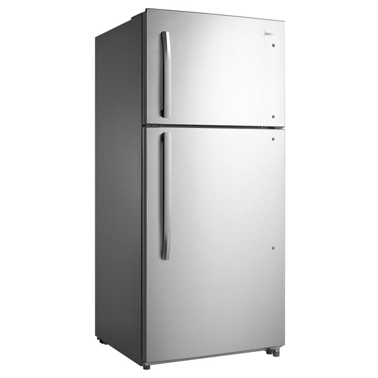 Midea 30 Inch 18 cu. ft. Top Mount Refrigerator, Stainless Steel - MRT18B2ASL