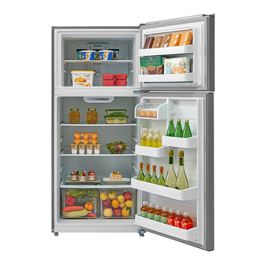 Midea 30 Inch 18 cu. ft. Top Mount Refrigerator, Stainless Steel - MRT18B2ASL