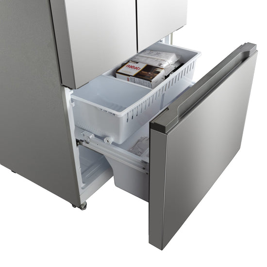Hamilton Beach 36 in 20.3 Cu Ft. Stainless Steel Finish Counter Depth French Door Refrigerator - HBF2067