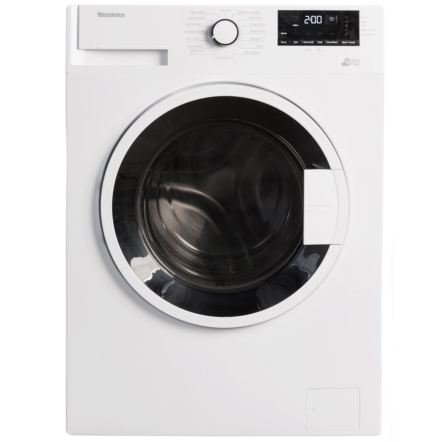 Blomberg 24 in 1.9 cu ft. White Compact Front Load Washer with Sanitize Cycle - WM72200W