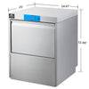 Forno 24 in. Commercial Under-Counter Dishwasher, Stainless Steel - FCMDW0024