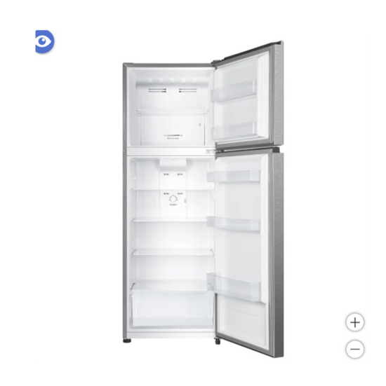Hisense 24 Inch Top Freezer Refrigerator, Stainless Steel - RT12A2CSE