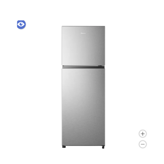 Hisense 24 Inch Top Freezer Refrigerator, Stainless Steel - RT12A2CSE