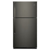 Whirlpool 33 Inch Top-Freezer Refrigerator, 21 Cu. Ft., Black Stainless - WRT541SZHV