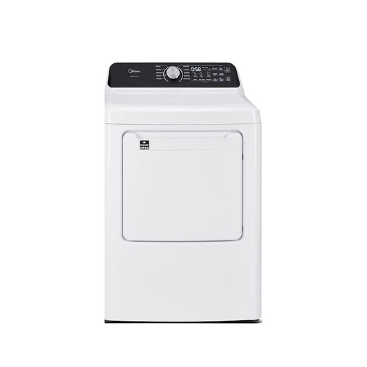 Midea 7 Cu. Ft. Vented Electric Dryer with Sensor Dry, White - MLTE52M2BWW