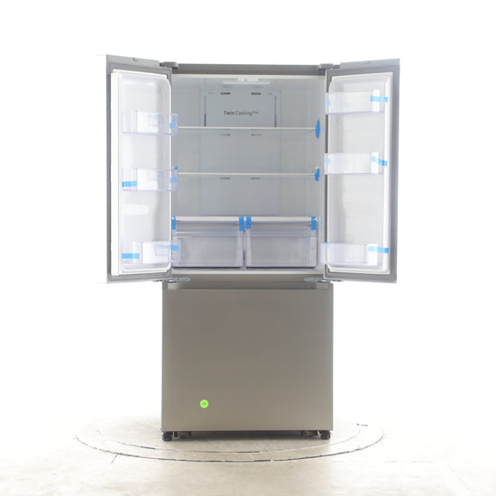 Samsung 33 Inch Counter Depth French Door Refrigerator with 17.5 cu. ft. Capacity, Stainless Steel - RF18A5101S9/AA