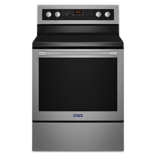 Maytag 30 Inch 5.3 Cu. Ft. Electric Range with Air Fry, Stainless Steel - YMER8800FZ