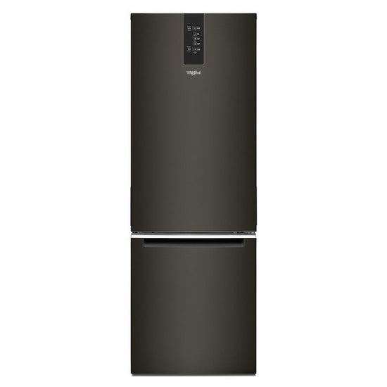 Whirlpool 24 Inch Bottom-Freezer Refrigerator, 12.9 cu. ft., Black Stainless - WRB543CMJV