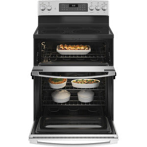 GE 30" Free-Standing Electric Double Oven Convection Range - JBS86SPSS