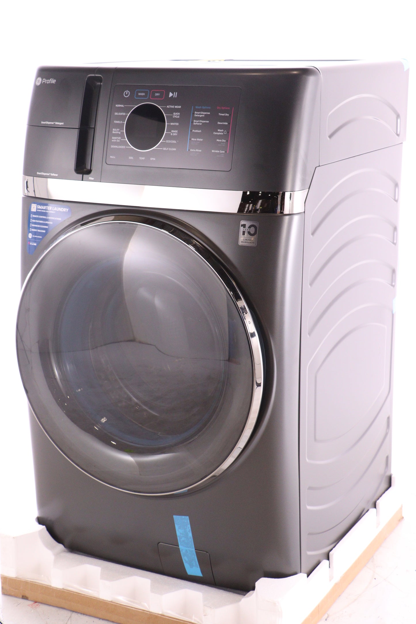 GE PROFILE 28 IN. 5.5 CU. FT. IEC ULTRAFAST ALL IN ONE COMBO WASHER/DRYER - PFQ97HSPVDS