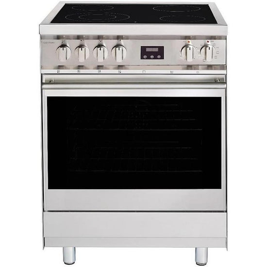 Porter & Charles 24-inch Electric Convection Range in Stainless Steel with True Fan Convection and 2.22 cu. ft. Capacity - MC-FEC60B-2