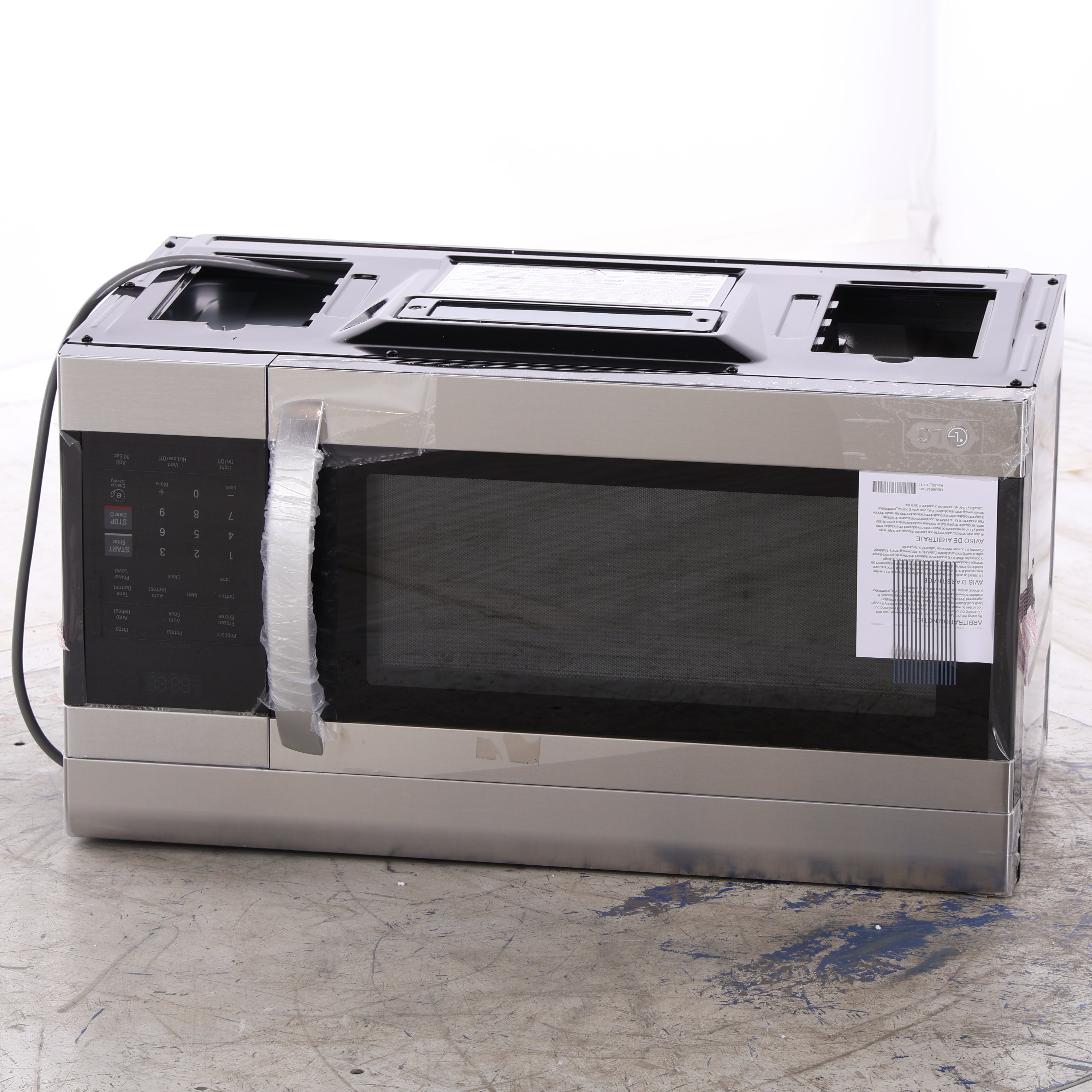 LG 1.7 CU. FT. OVERTHERANGE MICROWAVE, STAINLESS STEEL LMV1751ST