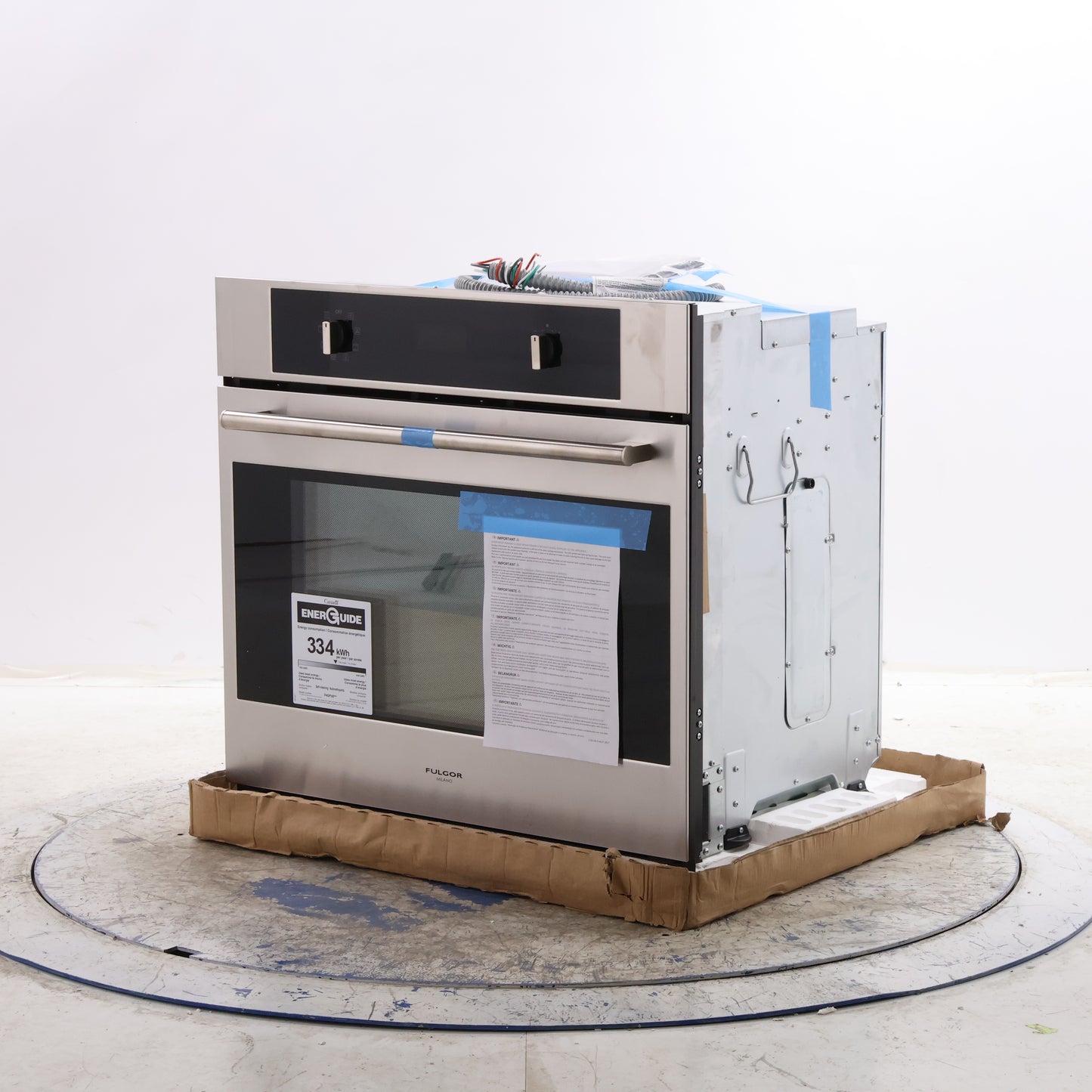 30" FULGOR MILANO 400 SERIES SINGLE CONVECTION ELECTRIC OVEN - F4SP30S3