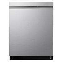 LG 24 Inch Top Control Dishwasher with TrueSteam and QuadWash, Stainless Steel - LDP6810SS