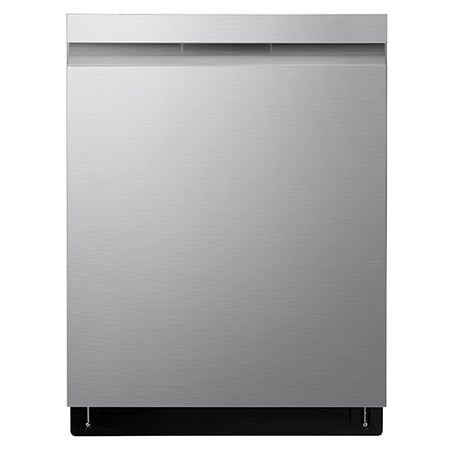 LG 24 Inch Top Control Dishwasher with TrueSteam and QuadWash, Stainless Steel - LDP6810SS