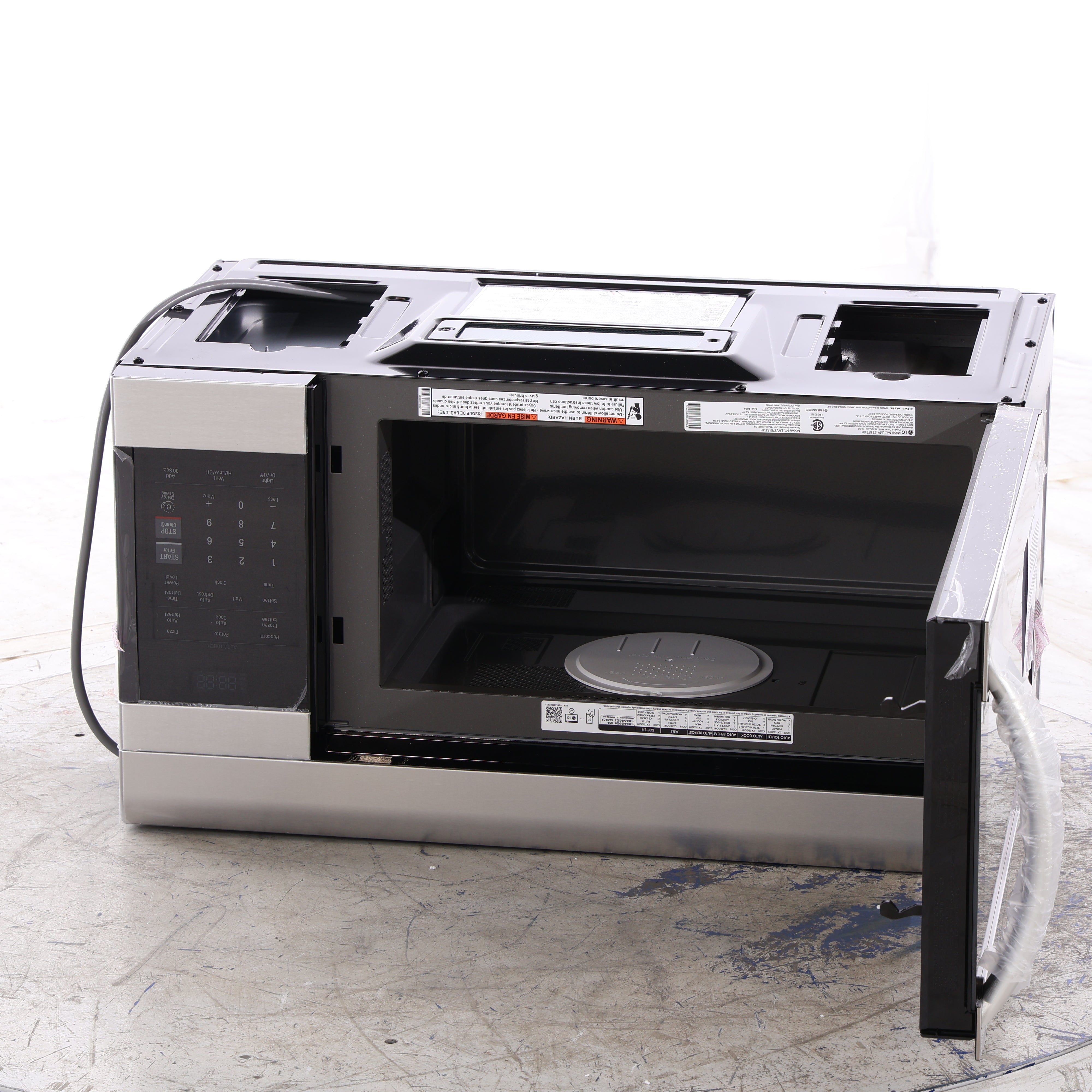 LG 1.7 CU. FT. OVERTHERANGE MICROWAVE, STAINLESS STEEL LMV1751ST