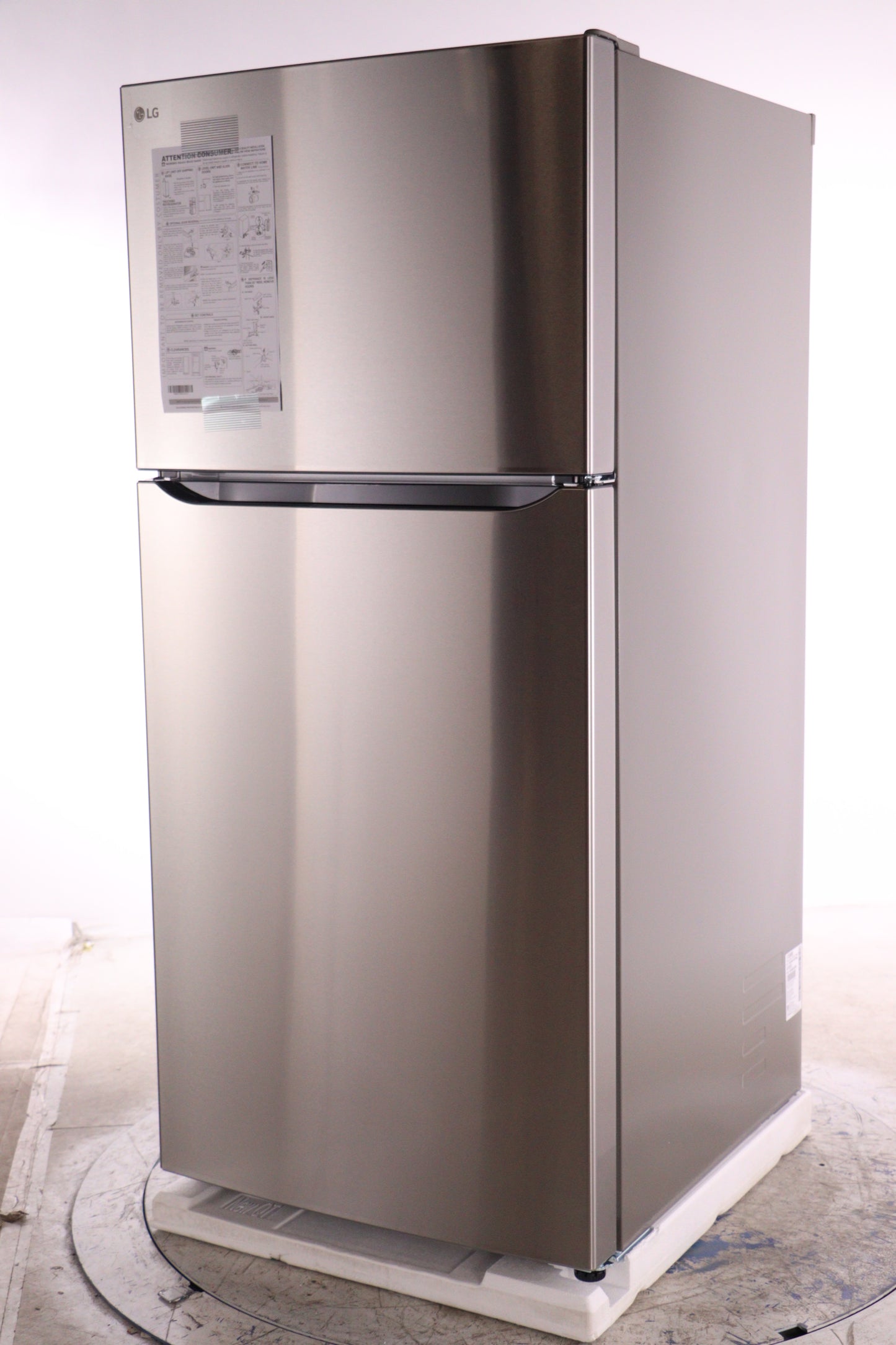 LG 30 in. 20 cu. ft. Stainless-steel Top-mount Refrigerator with Multi-air Flow Cooling - LTCS20020S