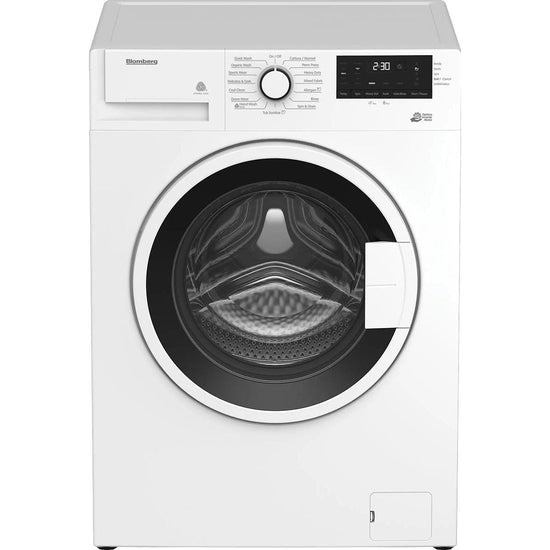 Blomberg Compact Laundry Bundle 1.9 cu ft Washer + 3.7 cu ft Electric Dryer - WM72200W/DV17600W2