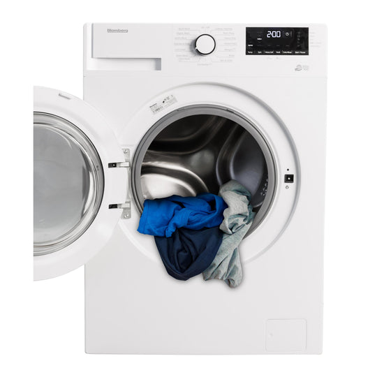 Blomberg Compact Laundry Bundle 1.9 cu ft Washer + 3.7 cu ft Electric Dryer - WM72200W/DV17600W2