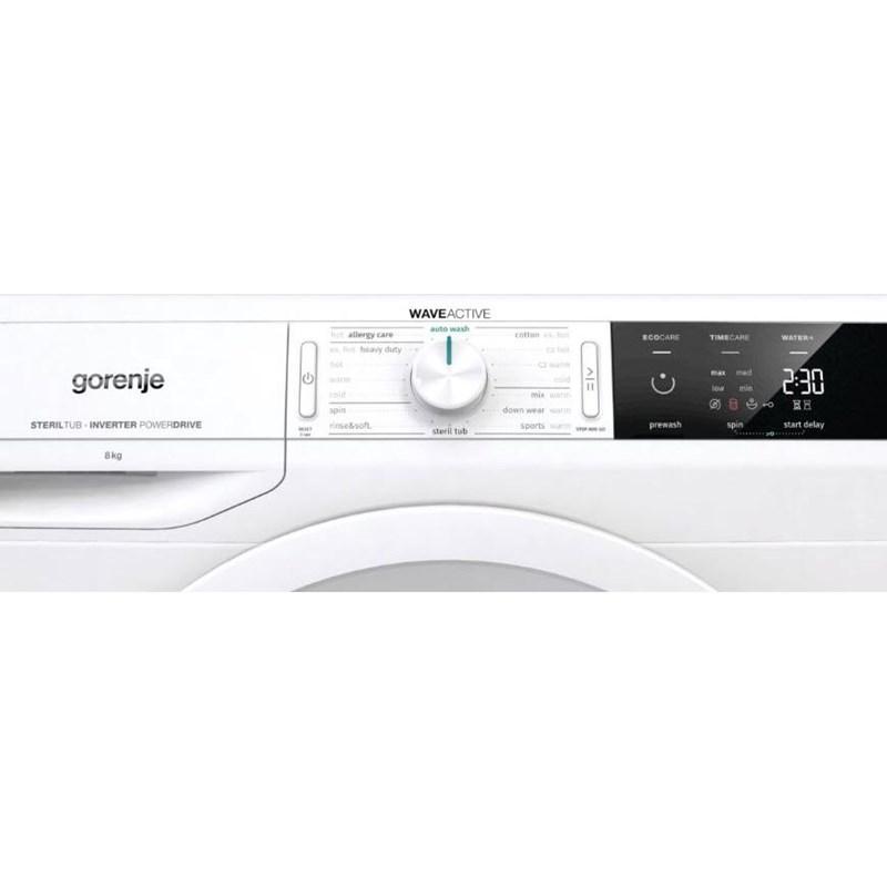 Gorenje Life Simplified 24-Inch Front Loading Washer in White - WEI843HP