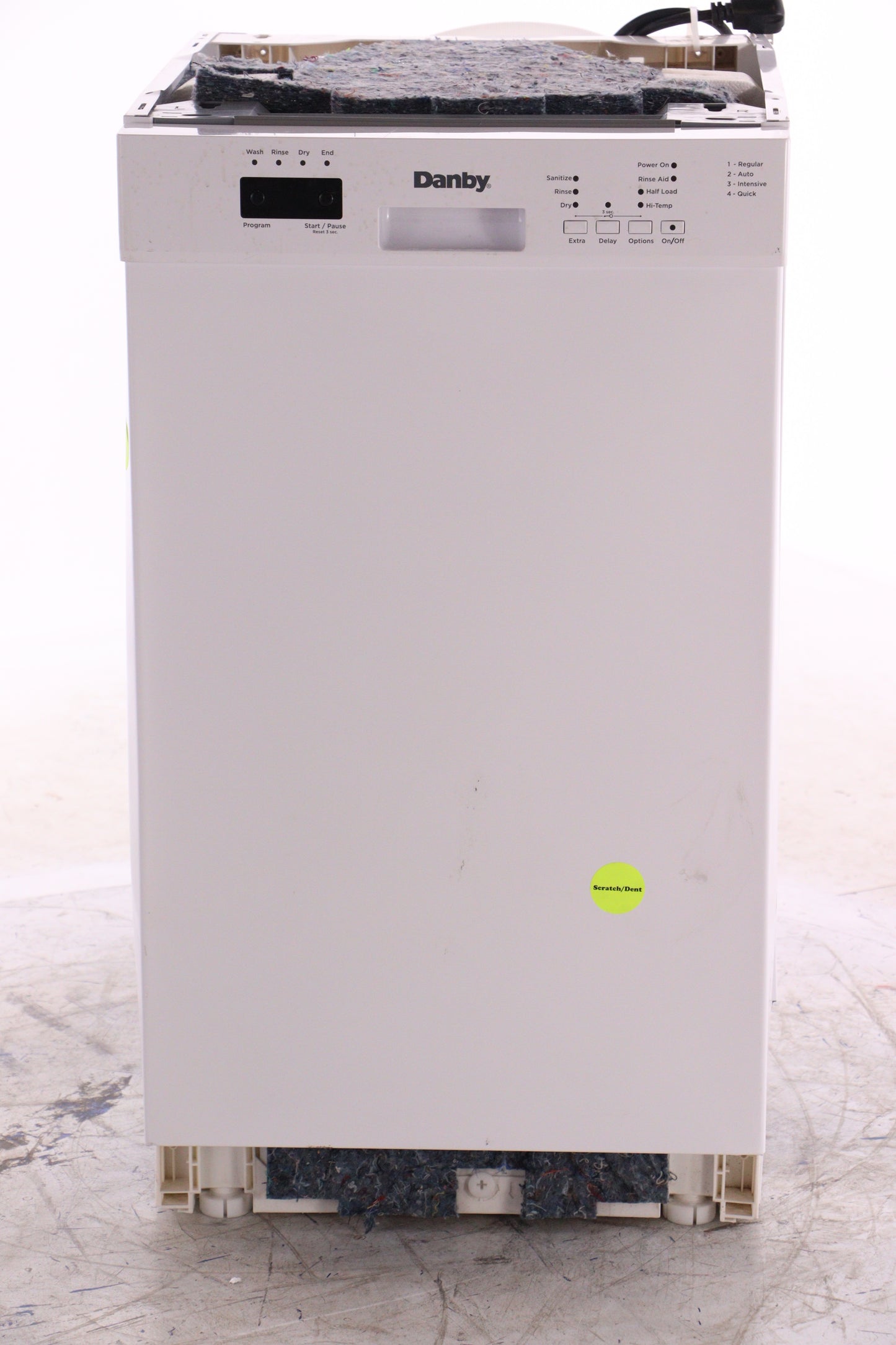 Danby 18 Inch Full Console Built-In Dishwasher - DDW18D1EW - REFURBISHED (See Features)