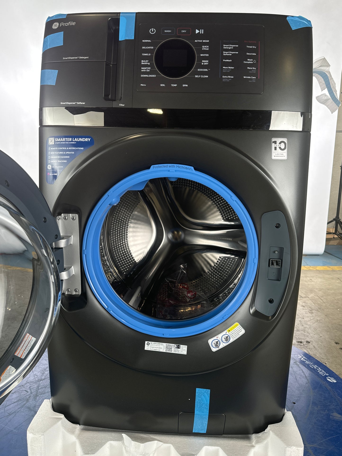 GE Profile™ ENERGY STAR® 4.8 cu. ft. Capacity UltraFast Washer/Dryer Combo - PFQ97HSPVDS