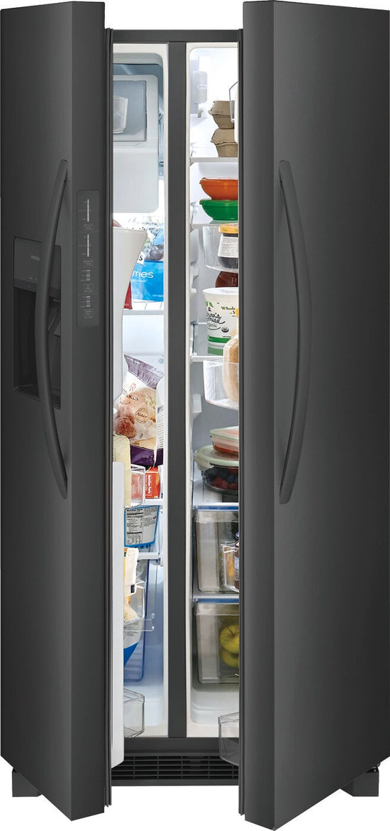Frigidaire 22.3 Cu. Ft. Side-by-Side Refrigerator, Black Stainless Steel - FRSS2323AD