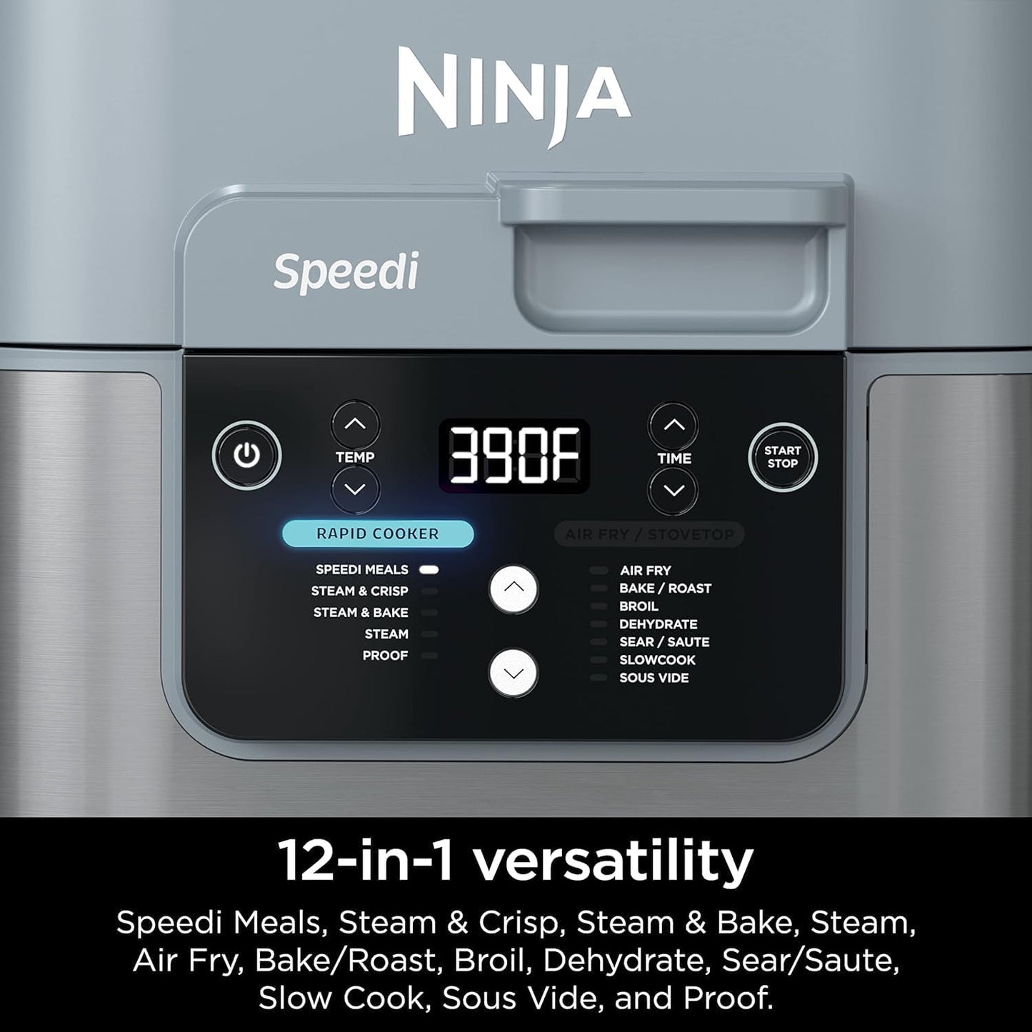 Ninja Speedi Rapid Cooker & Air Fryer 12-in-1 Functions Light Gray - SF303CCO