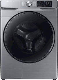 Samsung 27 Inch Front Load Washer with 4.5 cu. ft. Capacity, Steam, Platinum - WF45R6100AP/US