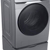 Samsung 27 Inch Front Load Washer with 4.5 cu. ft. Capacity, Steam, Platinum - WF45R6100AP/US
