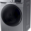 Samsung 27 Inch Front Load Washer with 4.5 cu. ft. Capacity, Steam, Platinum - WF45R6100AP/US
