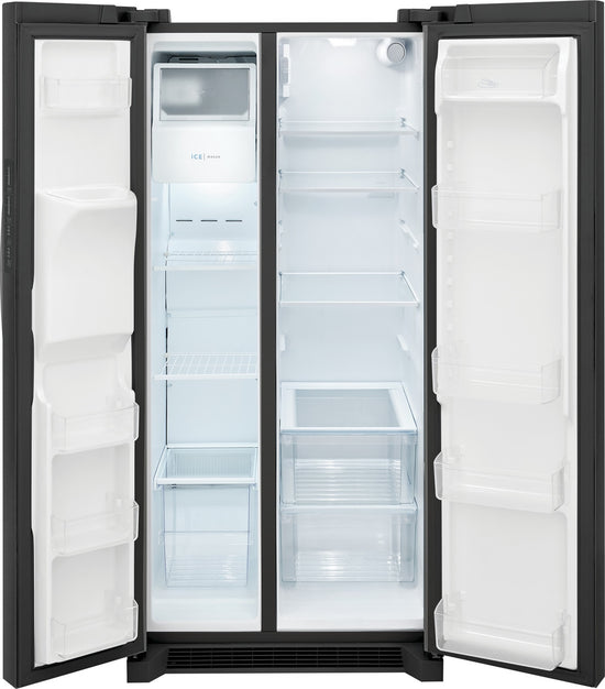 Frigidaire 22.3 Cu. Ft. Side-by-Side Refrigerator, Black Stainless Steel - FRSS2323AD