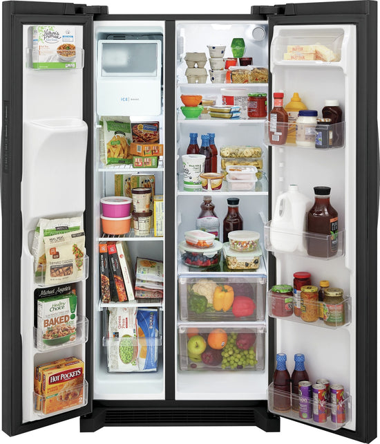 Frigidaire 22.3 Cu. Ft. Side-by-Side Refrigerator, Black Stainless Steel - FRSS2323AD