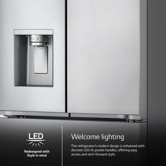 LG 36 Inch French Door Refrigerator with 31 cu. ft. Capacity, Stainless Steel - LRYXS3106S