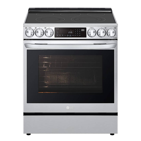 LG 30 Inch Smart Slide-In Electric Range with True Convection & Air Fry - LSEL6330YE