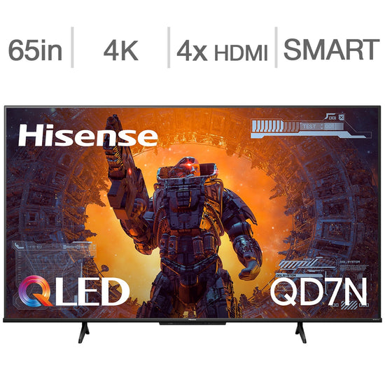 Hisense 65 Inch QD7N Series 4K QLED TV - 65QD7N